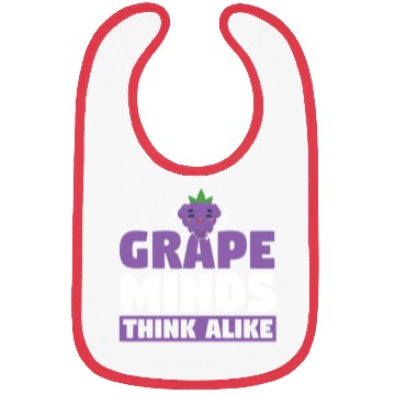Discover Grape Minds Think Alike Bibs