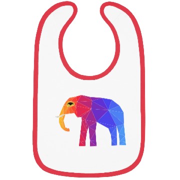 Discover Colorful Abstract Elephant Bibs