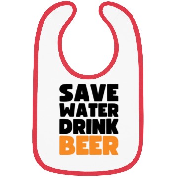 Discover Save Water Drink Beer Bibs