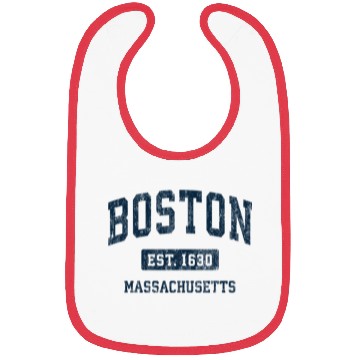 Discover Boston Massachusetts Ma Vintage Athletic Bibs