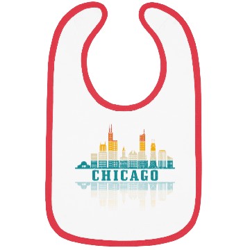 Discover Chicago yline Illinois Vintage Pride Bibs
