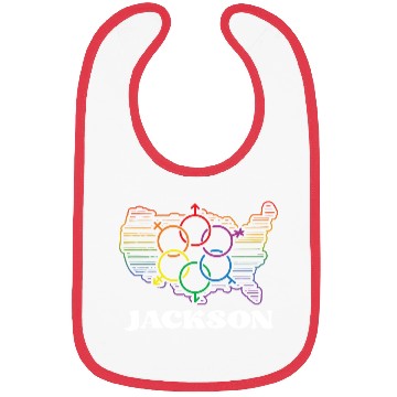 Discover Jackson Pride Month Pride Flag LGBT Community LGBT Bibs