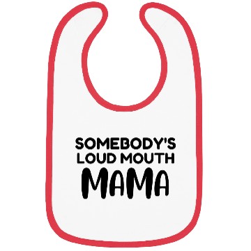 Discover Somebodys loud mouth mama 70s Bibs