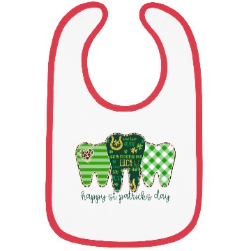 Discover 3 Three Teeth St Patrick Day Leopard Buffalo Bibs