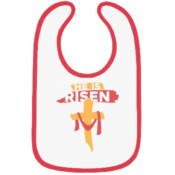 Discover He Is Risen Christian Easter Bibs