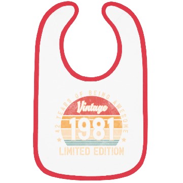 Discover Vintage 1981 42 Year Old For Wo Bibs