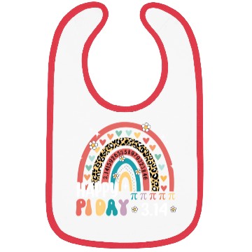 Discover Rainbow Happy Pi Day Mathematic Math Teacher Retro Bibs