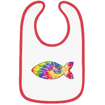 Discover Fish tie dye Bibs