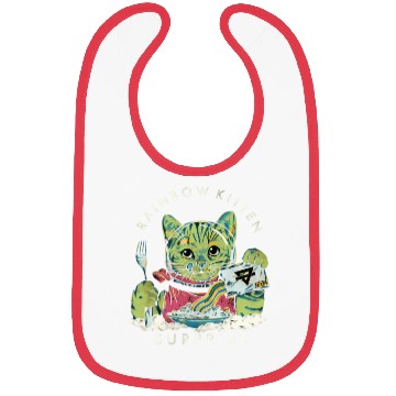 Discover Rainbow Kitten Surprise Bibs