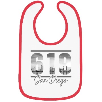 Discover San Diego 619 Area Code Vintage yline Bibs