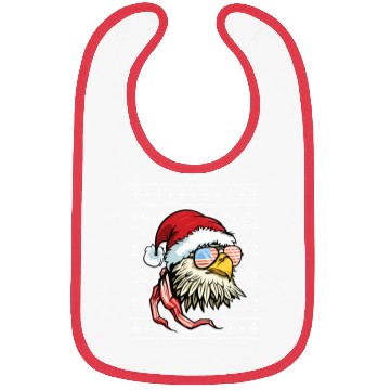 Discover Ugly Usa Flag Bald Eagle Bibs