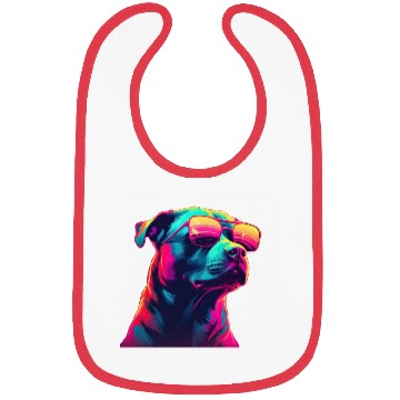 Discover Retro Woof A Dog s Synthwave Adventure Bibs