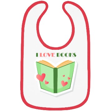 Discover I Love Boo Reading Book Typography Store Bibs