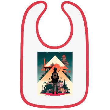 Discover Starry Night Sky and Urban Vistas Bibs