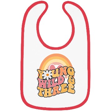 Discover Daisy Birthday Young Wild 3 Boho 3rd Birthday Bibs