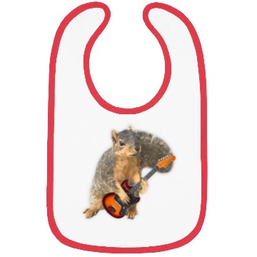 Discover Squirrel Playing Guitar Bibs