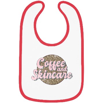 Discover Coffee And incare Leopard Esthetician incare Bibs