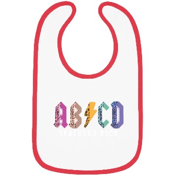Discover Teacher Abcd Roc Colorful Leopard in Bibs