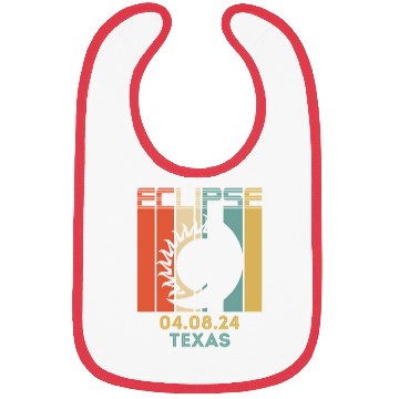 Discover America Total Solar Eclipse 040824 Texas 2024 Bibs