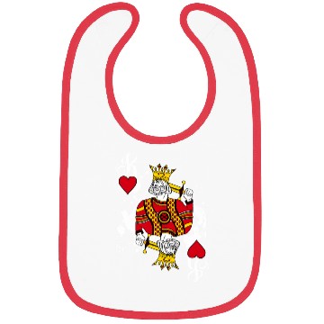 Discover King Of He Playing Cards Halloween Poker Bibs
