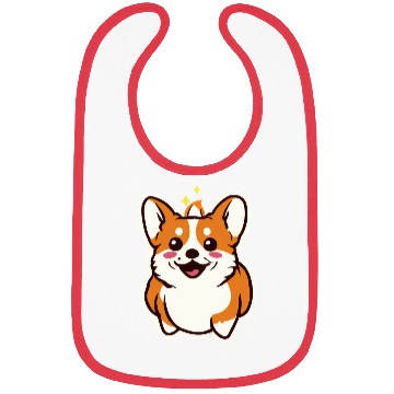 Discover Cute Little Corgi Dog Lover Puppy Retro Bibs