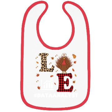 Discover Funny Data Analyst Thanksgiving Design Bibs
