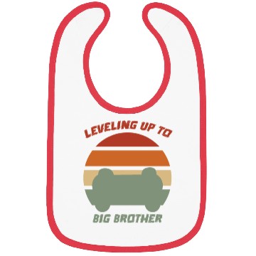 Discover Vintage Leveling Up To Big Brother Video Game Bibs