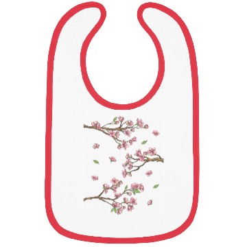 Discover Aesthetic Japanese Style Cherry Blossom Tree Sakur Bibs