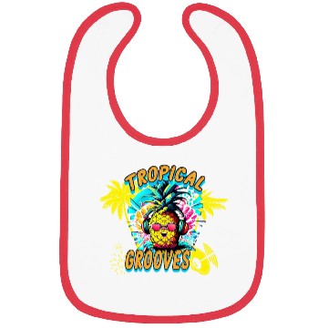 Discover Tropical Grooves, Summer Party Bibs