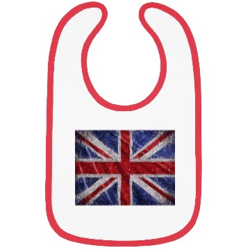 Discover Union Jack Retro British Flag Great Britain UK Bibs