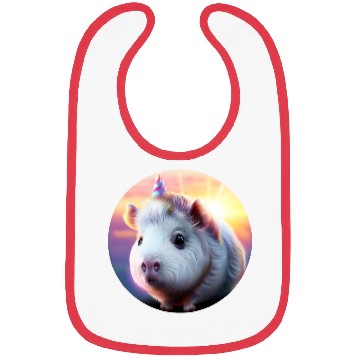 Discover Guinea pig unicorn Bibs