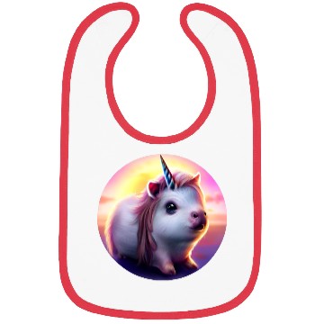 Discover Guinea pig unicorn Bibs