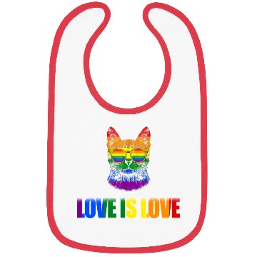 Discover love Is Love Gay Pride Bibs