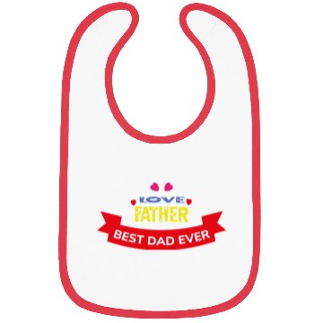 Discover Love Father Best Dad Ever Bibs