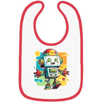 Discover Robot Robotics Science Cute Humorous Technology Bibs