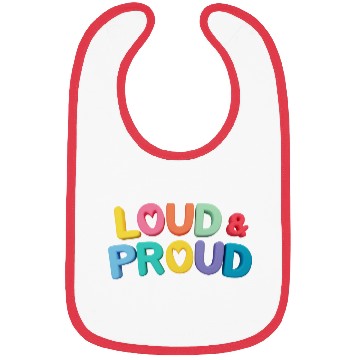Discover Pride loud & proud Bibs