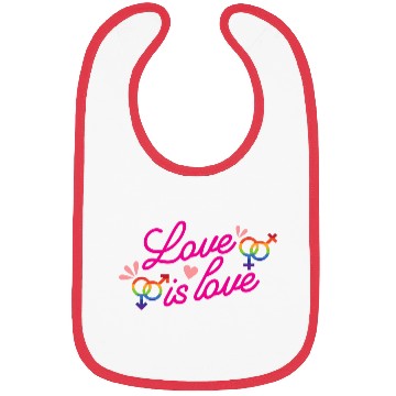 Discover Love is Love Bibs