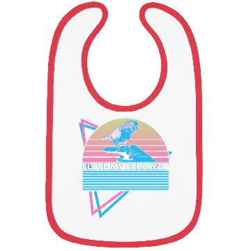 Discover Budgie Parakeet Retro Bibs