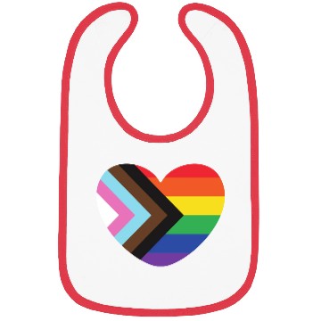 Discover Pride Rainbow Heart Bibs