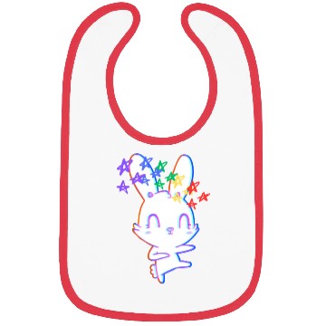 Discover Pride Rainbow Bunny Bibs