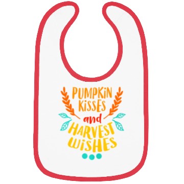 Discover PUMPKIN KISSES HARVEST WISHES Funny Love Fall Bibs