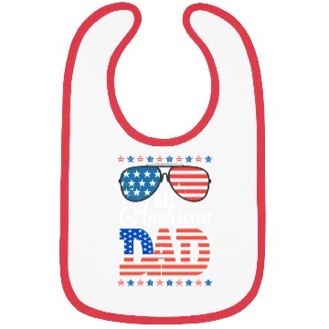 Discover All American Dad Usa Sunglasses Flag Father's Day Bibs