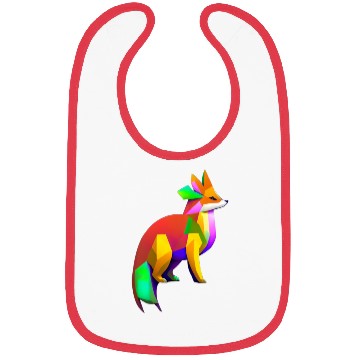 Discover Tangram Fox Bibs