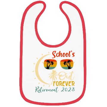 Discover Schools is Out Forever Teacher Retirement 2023 Bibs