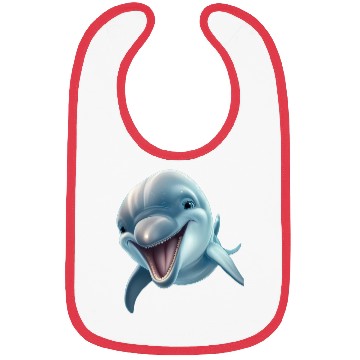 Discover Sunny Delphinia: Joyful Dolphin's Paradise Bibs