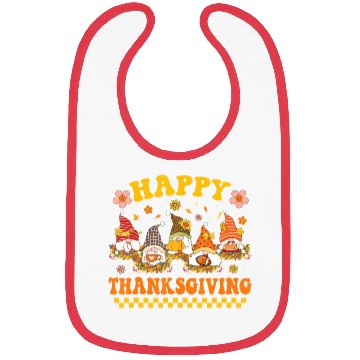 Discover Groovy Cute Gnome Pumpkin Autumn Fall Happy Bibs