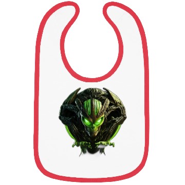 Discover Alien Invasion Green Monster Bibs