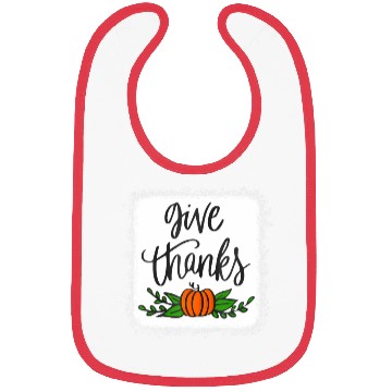 Discover Give Thanks Pumpkin Harvest Fall Autumn Bibs
