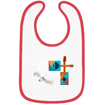 Discover Guitar Player Cigar Box Guitar Guitarist Bassist Bibs