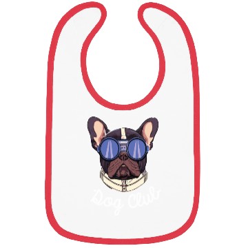 Discover Frenchie Dog Club Pilot Dog Lover Frenchie Bibs